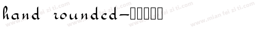 hand rounded字体转换